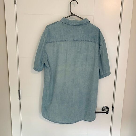 Djab Mens Button Up Denim T-shirt - Picture 4 of 4